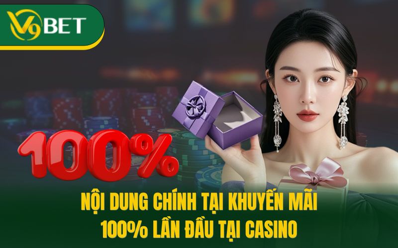 Nội dung chính tại khuyến mãi 100% lần đầu tại casino